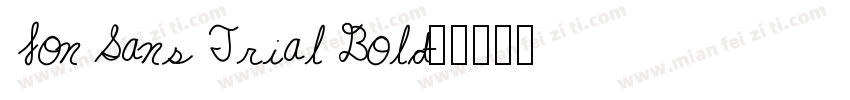 Jon Sans Trial Bold字体转换
